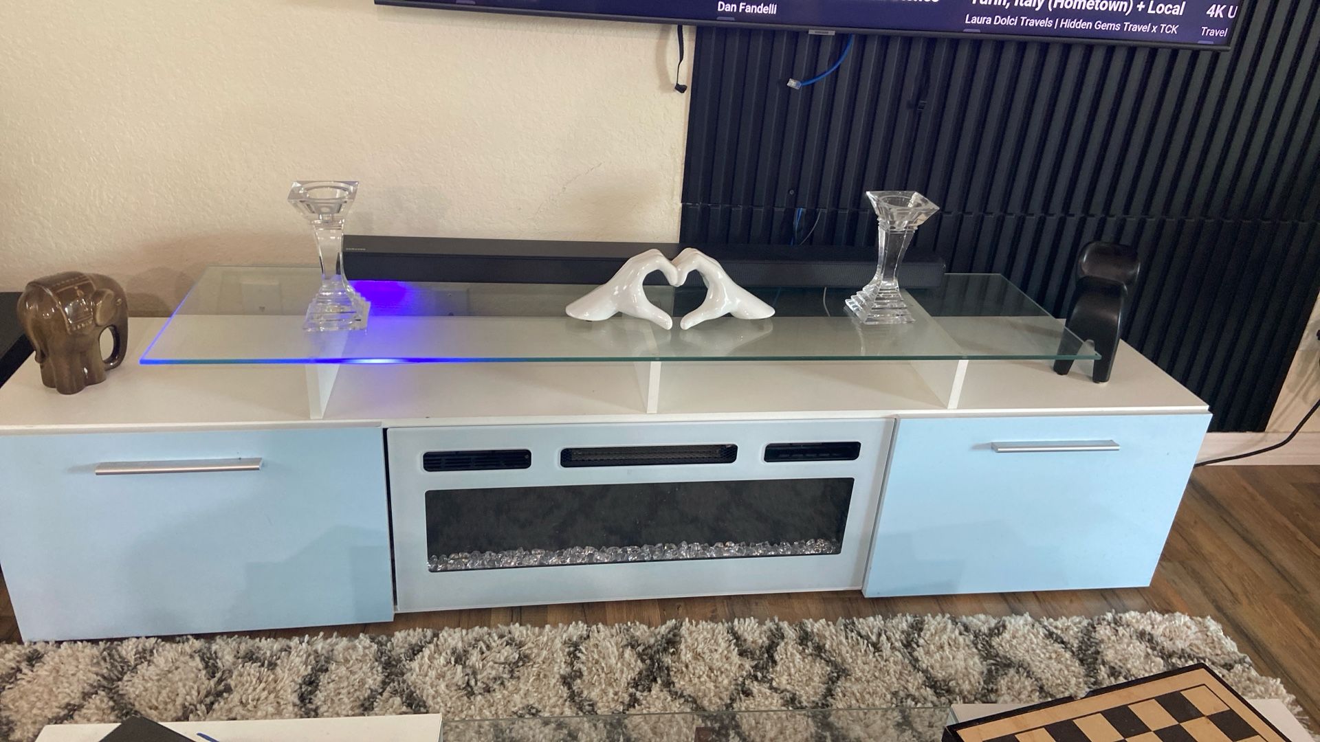 TV Stand And Fire Place