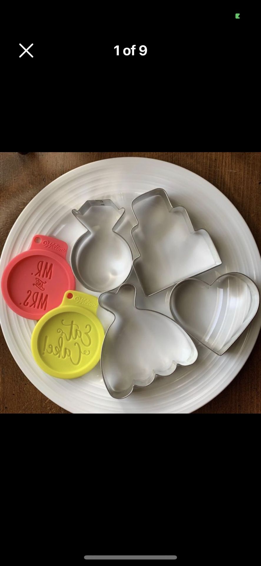 Wedding Cookie Cutters and Fondant Cupcake Topper Molds for Bridal Shower and Engagement Party