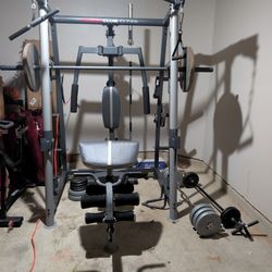 Smith Machine With ~400lb Of Weights