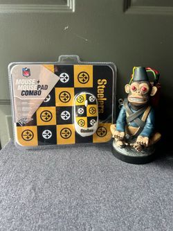NFL Pittsburgh Steelers Mouse + Mouse Pad Combo Brand New Officially Licensed