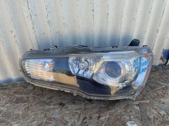 2008 2009 2010 2011 2012 2015 MITSUBISHI LANCER LEFT XENON HEADLIGHT OEM SHELL Used 
