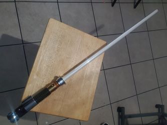 Star Wars OBI WAN KENOBI Force FX Metal Lightsaber Collectible Made by Hasbro