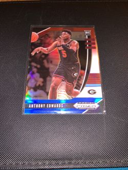Panini prizm nba basketball Anthony EdwardsGeorgia state rookie card