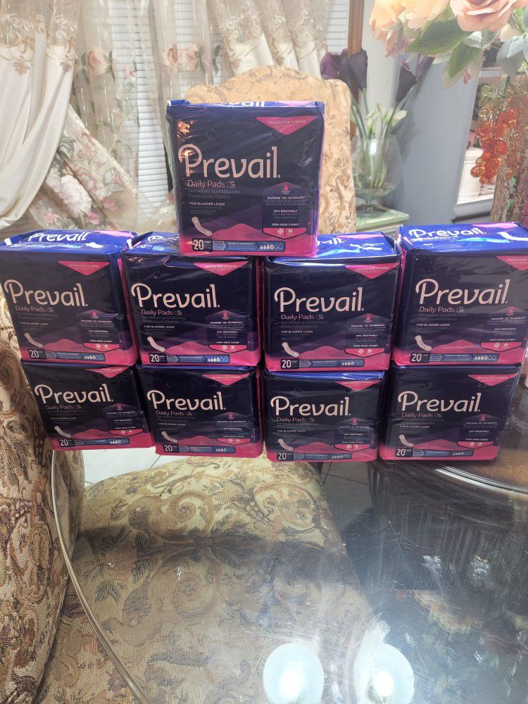 Prevail Pads (9pkgs With 20beach Pack 180 Total)