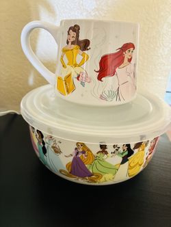 Disney Princess Mug and food container