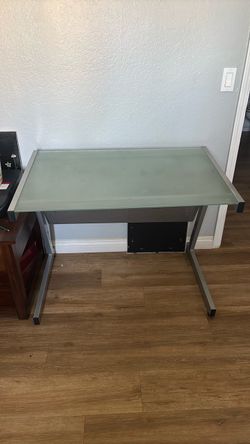 Modern Frosted Glass Desk/ Table