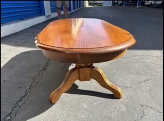 Vintage Oak Scalloped Coffee Table