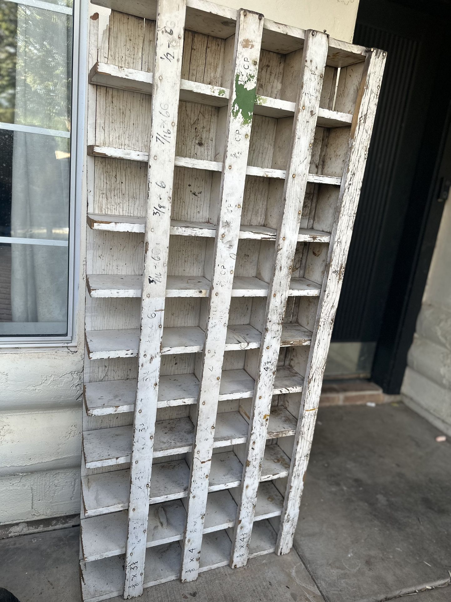 Vintage Cubby Shelf From original potato barn