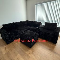 Sectional Sofa With Ottoman 