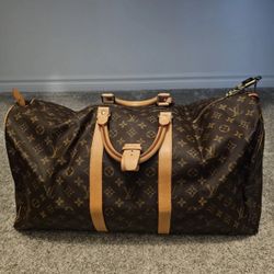 Louis Vuitton Monogram Keepall Boston Bag 60