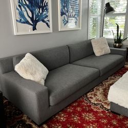 Restoration Hardware Gray 10 Foot Couch