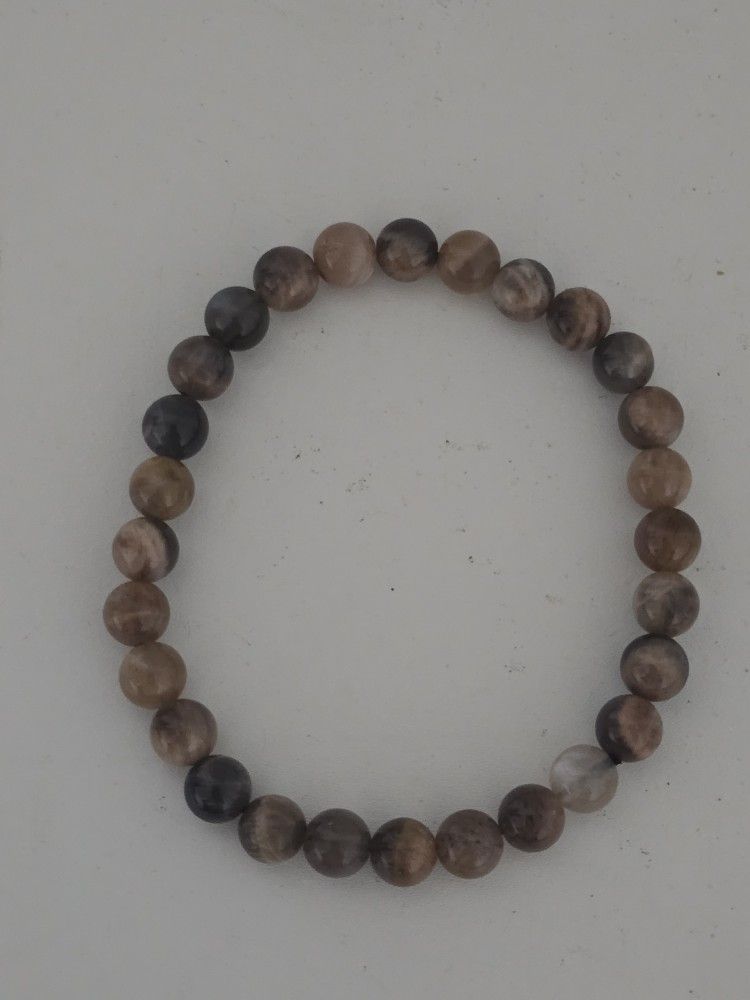 Peach Moonstone Bracelet Crystal Stone