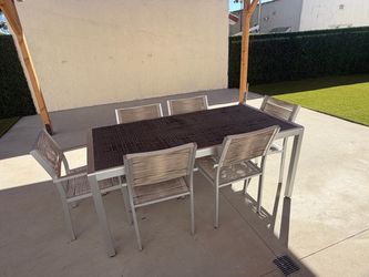 Outdoor Dining Table and Chair Set