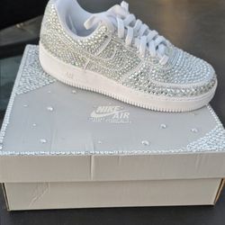 Rhinestone Nikes Size 7