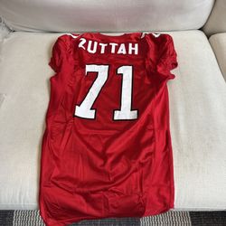 Jeremy Zuttah #71 C Rutgers Team Player Issued & Worn Jersey Bucs Ravens 49ers 