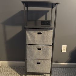 3 Drawer Charging Rolling Cart