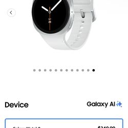 SAMSUNG GALAXY WATCH 8 SILVER