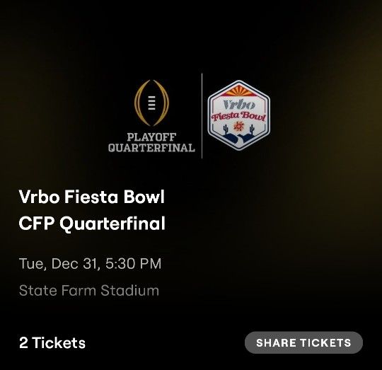Fiesta Bowl Tickets Penn St Vs Boise St
