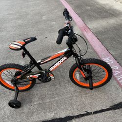 16” Boys Mongoose Mutant W/ Training Wheels 