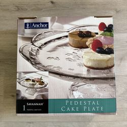 Anchor Glass Cake Pedestal