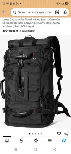 Black 60L Backpack