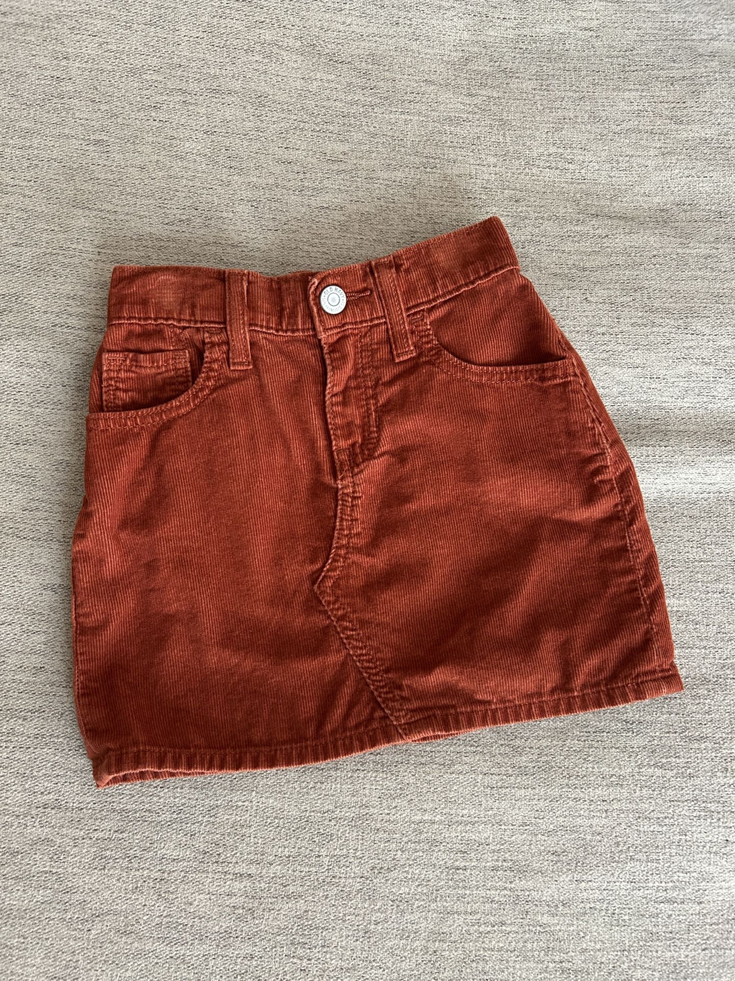 “Old Navy” Girls Terracotta Corduroy Skirt