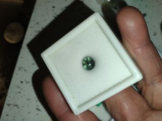 1.00ct min mm varies oval trapiche emerald