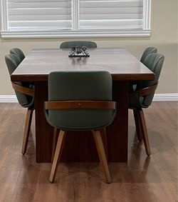 West Elm 76” Table and 6 chairs