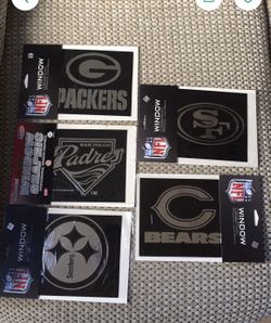 Window Graphics Stickers NFL MLB $5 EACH