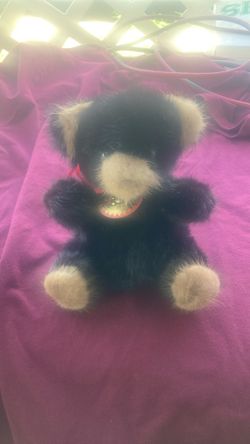 Vintage Genuine Rare Bear Mink Teddy Bear, Made in USA, 1982