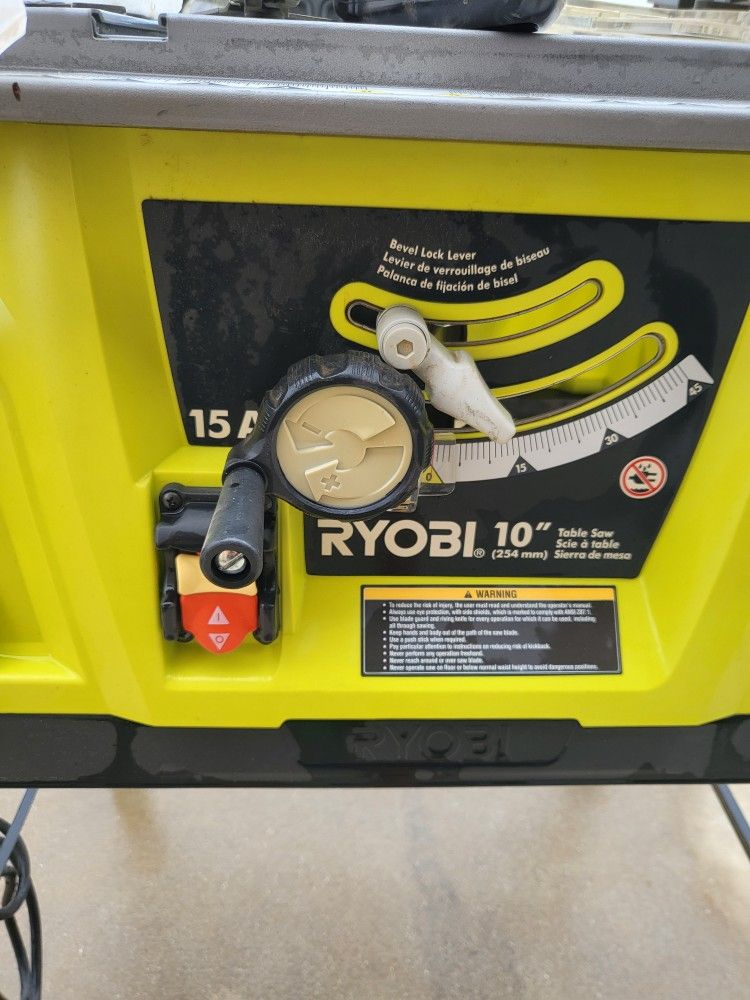 Ryobi 10 In. Table Saw