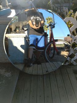 Vintage round mirror