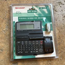 Vtg SHARP YO-220V 48K Personal Information Organizer Voice Recorder w/ Battery