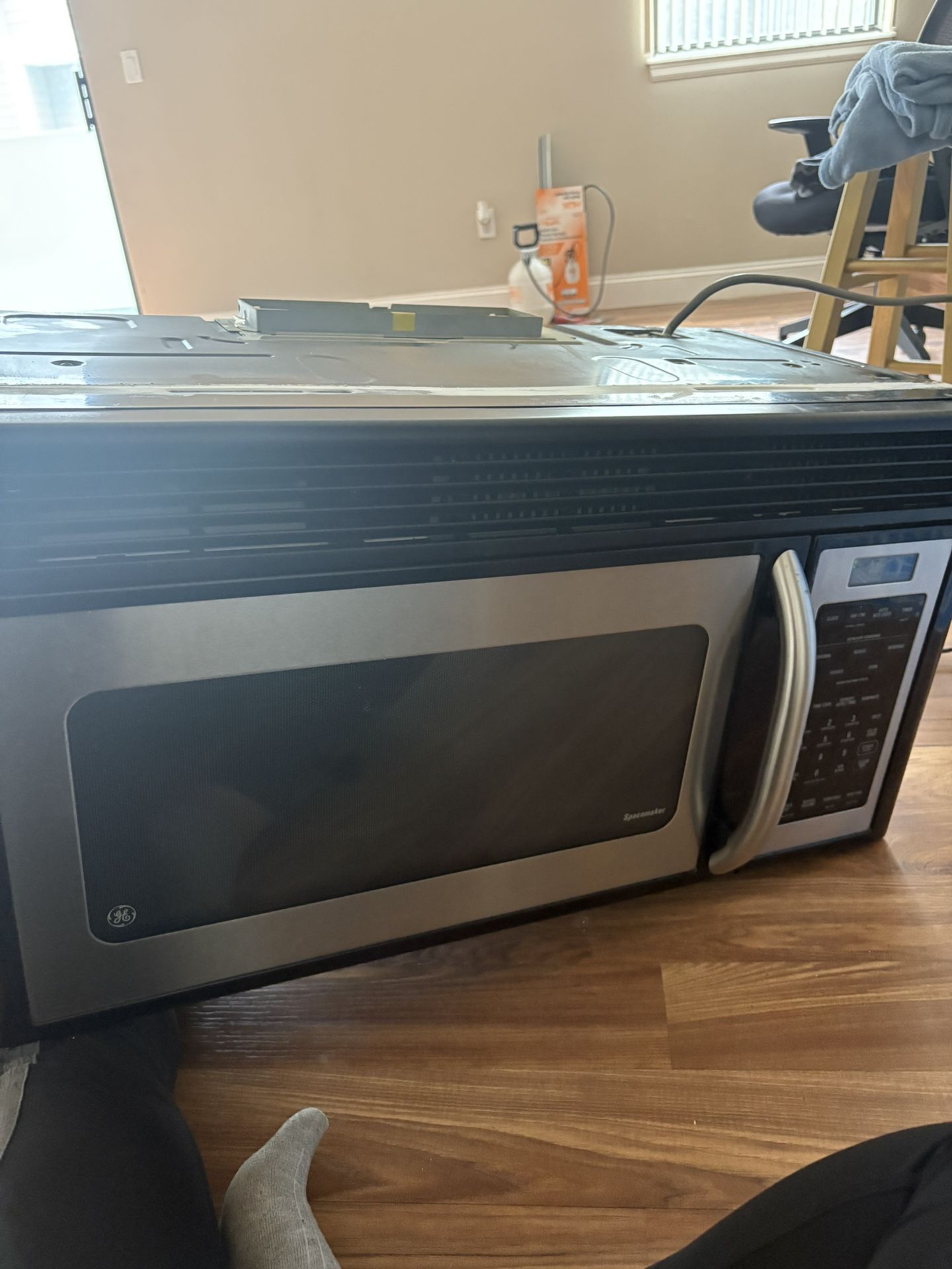 GE black Over The Range Microwave