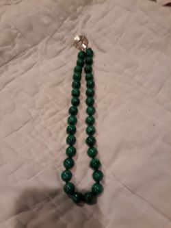 Malachite bead necklace