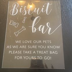 Biscuit Bar Acrylic Sign