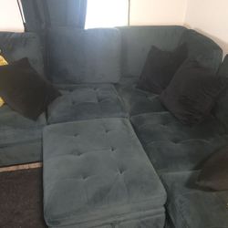 3 apartment size sectional with storage ottoman for sale  