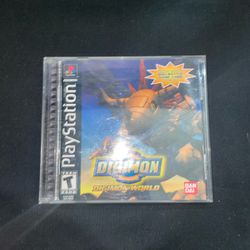 Sony PlayStation PS1 Digimon World With Registration Card