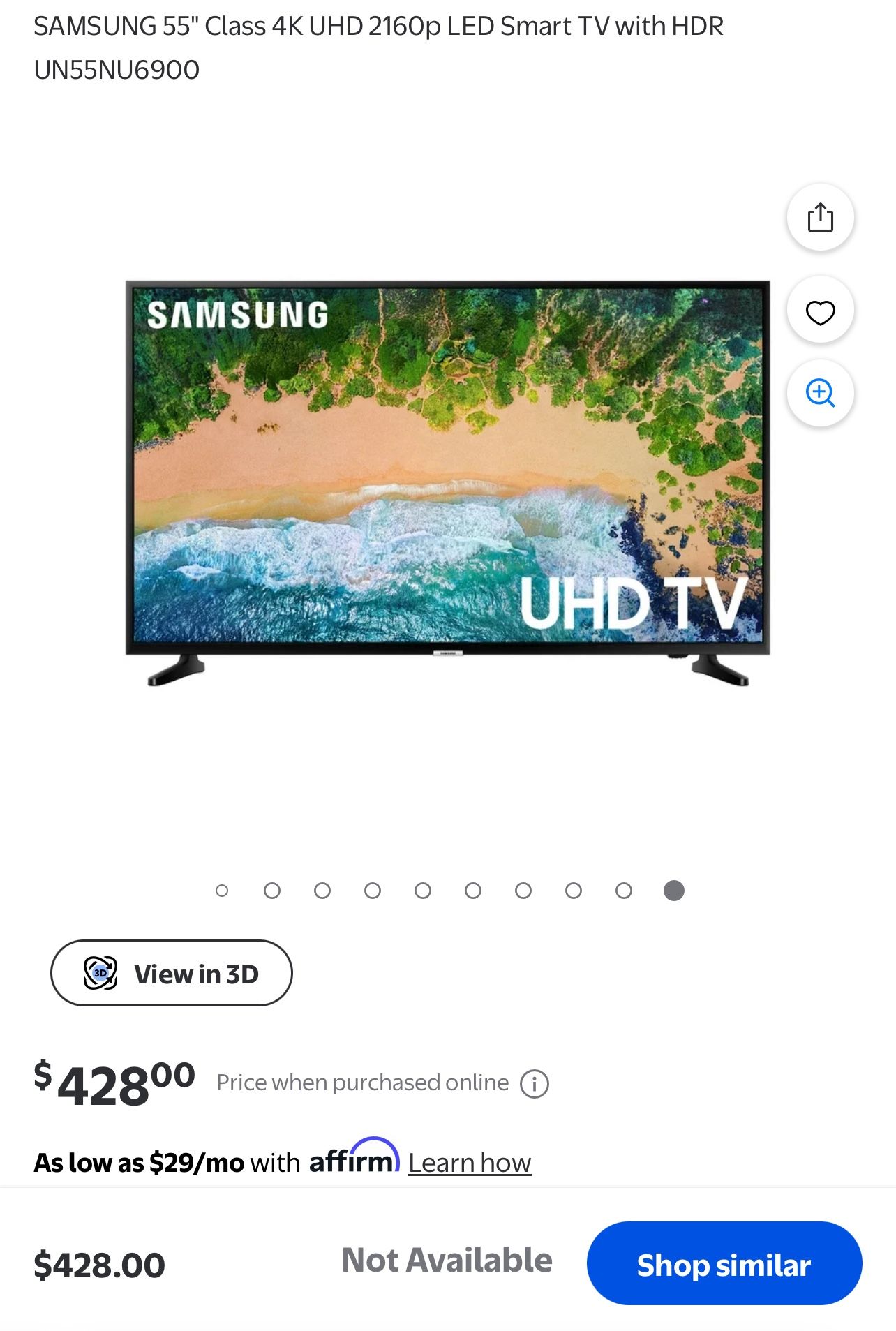 Samsung Smart Tv 55in