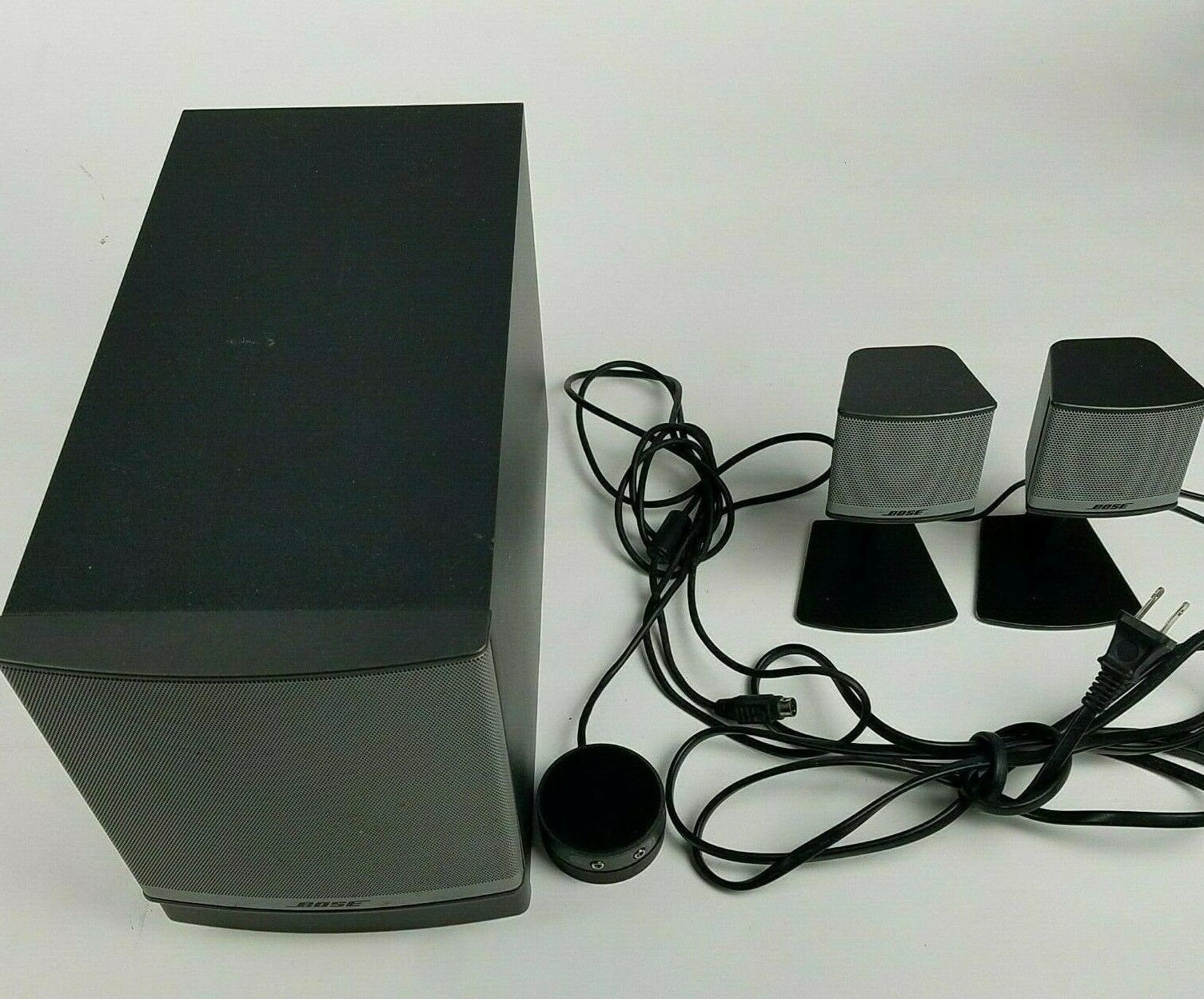 Bose companion series II surround sound speaker set for computer, tv or more.