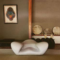 🧘🏻 Alexia Meditation Seat Yoga Ergonomic Chair Vegan Leather Off-White Light Grey