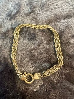 14k Italian yellow gold bracelet