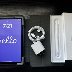 Ipad Mini 6th Generation 64gb (purple) W/ Apple Pencil 2