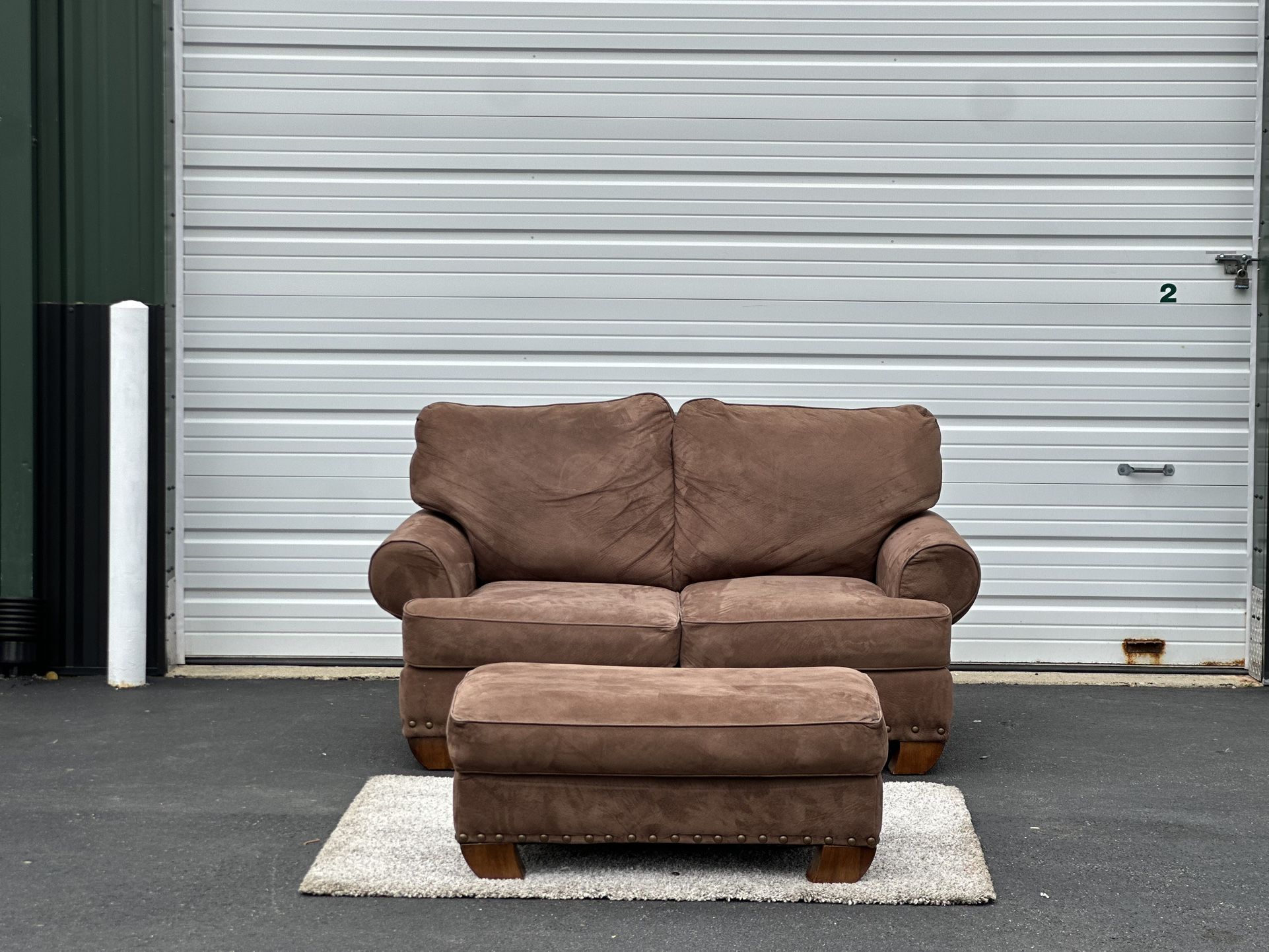 Love Seat And Ottoman