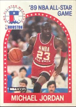 1989 NBA Hoops Michael Jordan All-Star Card