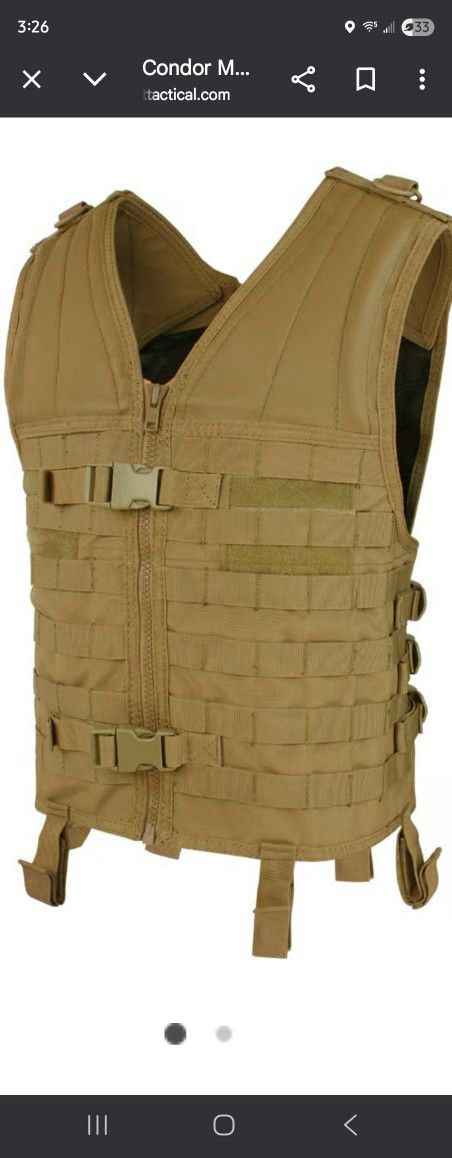 Condor Vest Tactical With Backpack