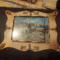 Ornate Gold Frame with Venice Cathedral Print