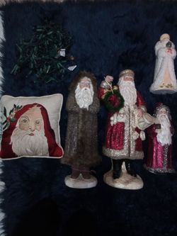 Vintage Santa Claus Christmas Decor Collection