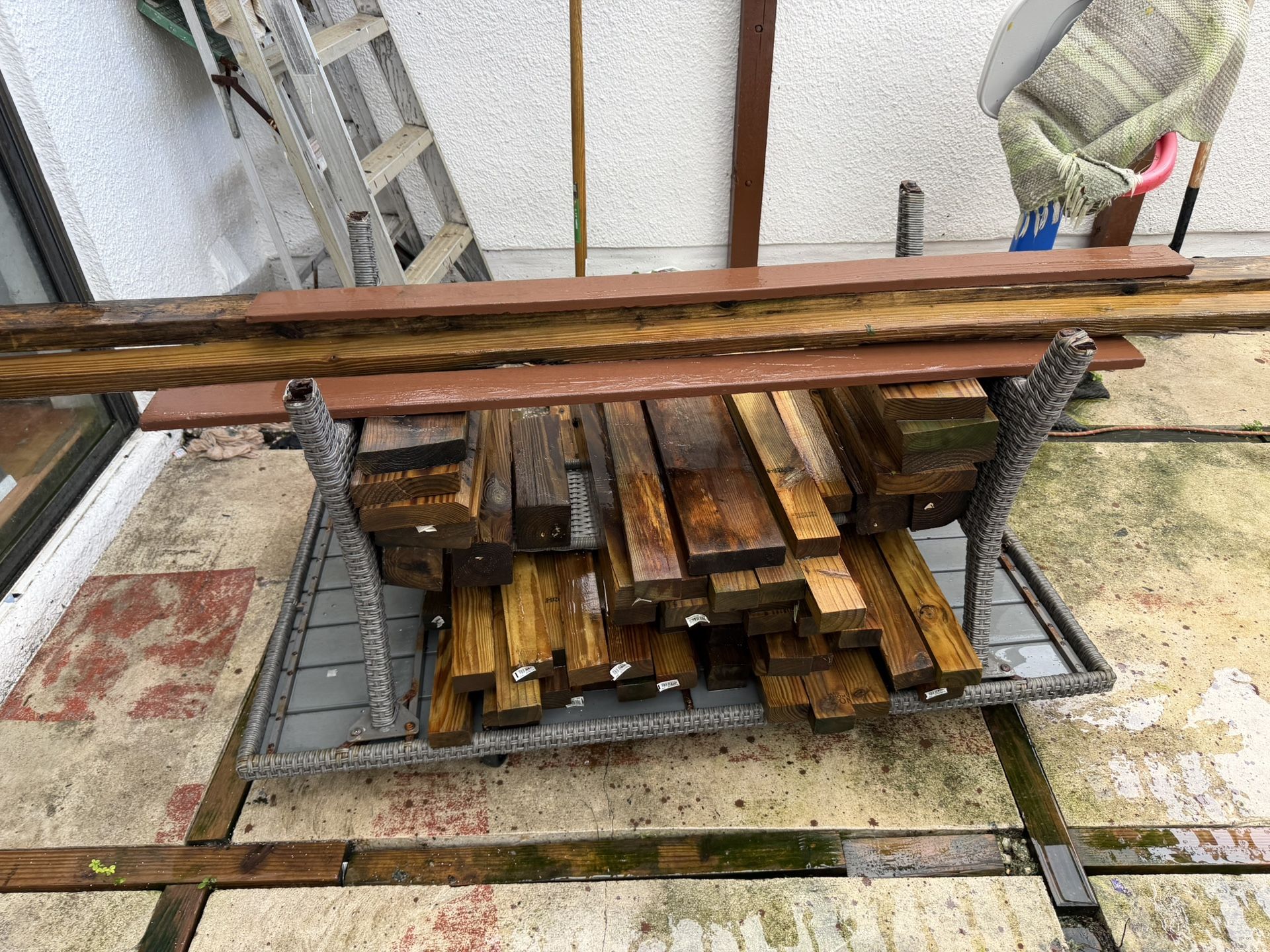 Left Over Wood From A Pergola That I Built