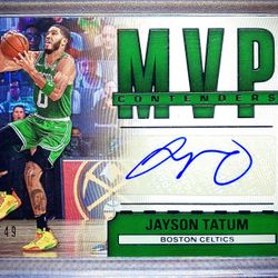 Jayson Tatum 2020 Contenders MVP Auto 23/49 